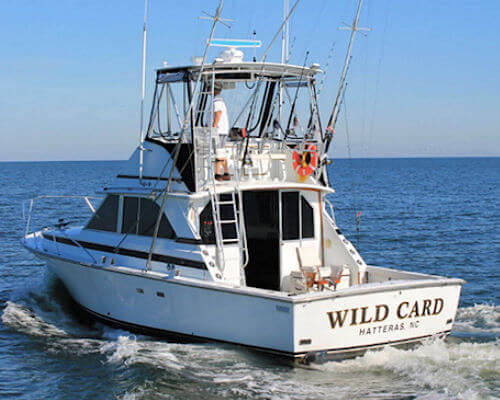 Charter boat Wild Card.