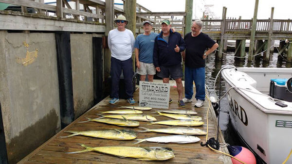 Charter anglers showing off a great catch.