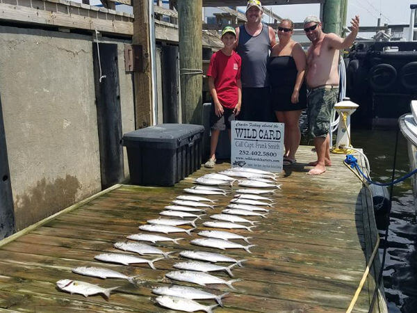 Great charter group showing off their catch.