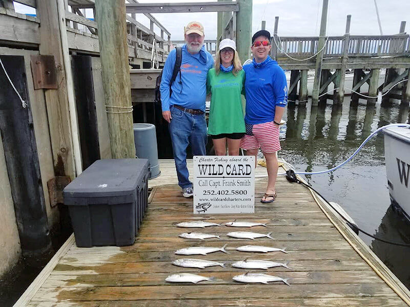 Great charter group showing off their fish catch.