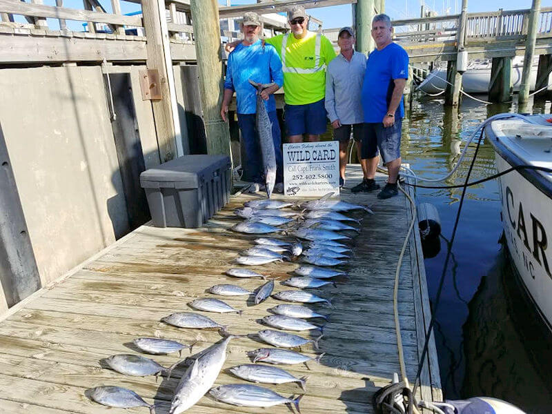 Great charter group showing off their fish catch.